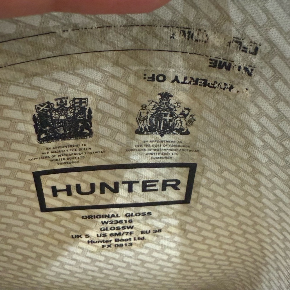Hunter boots classic size 7 - Picture 7 of 9